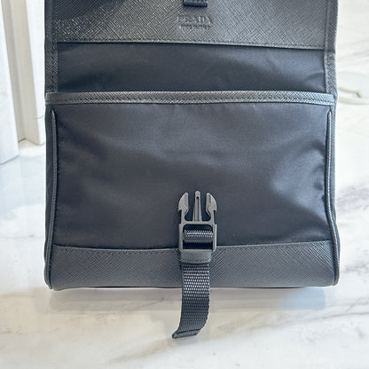 Prada Renylon and Saffiano Leather Crossbody Bag
