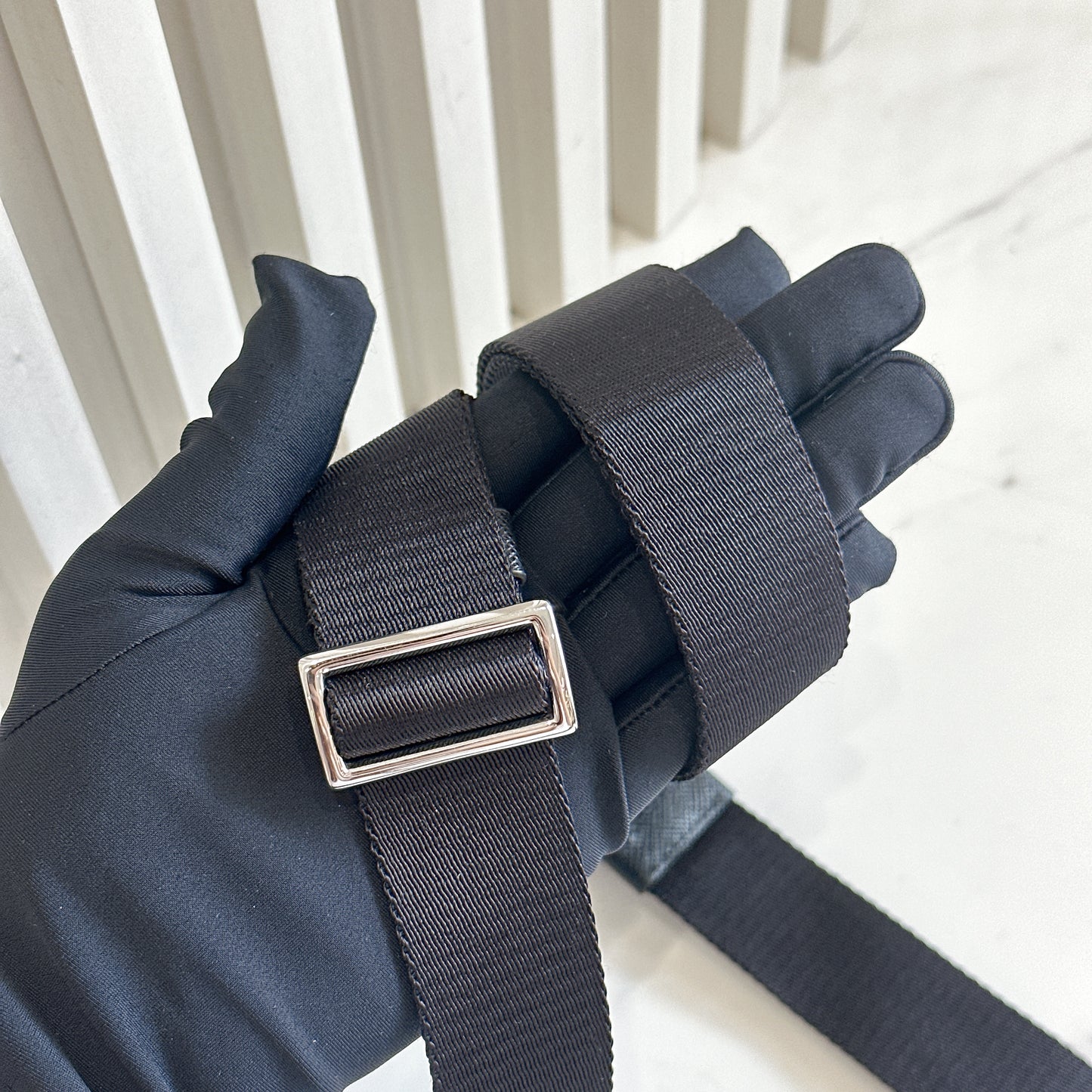 Prada Renylon and Saffiano Leather Crossbody Bag