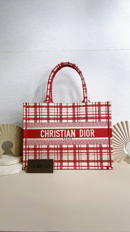 Dior Medium Check 'n' Dior Book Tote