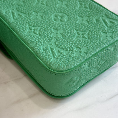 LV S-Lock Vertical Wearable Wallet in Green