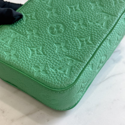 LV S-Lock Vertical Wearable Wallet in Green