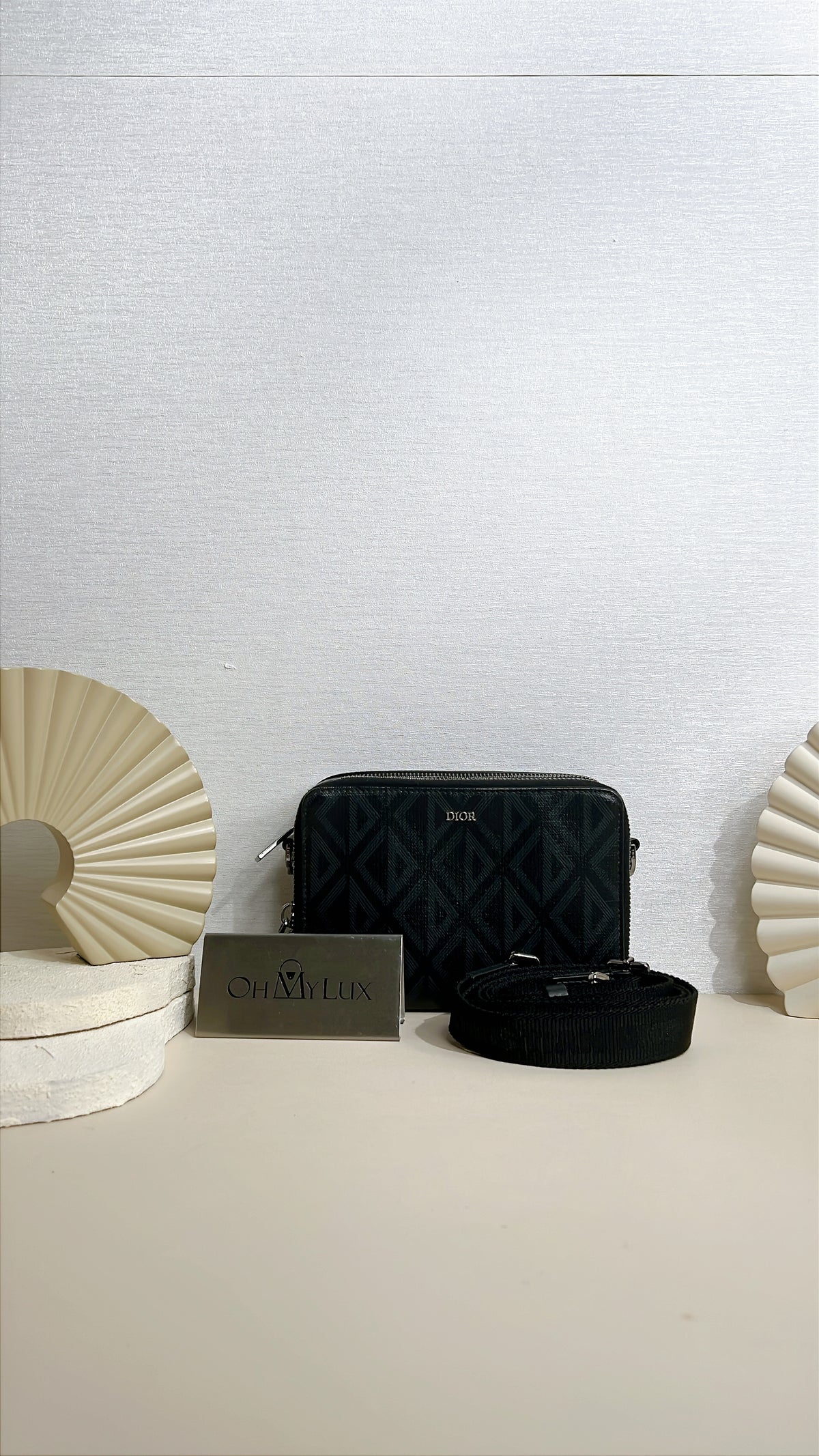 CD Diamond Pouch With Strap
