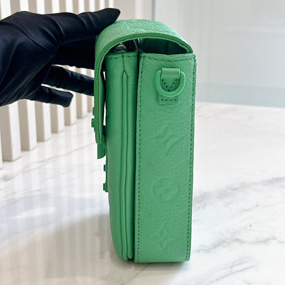 LV S-Lock Vertical Wearable Wallet in Green