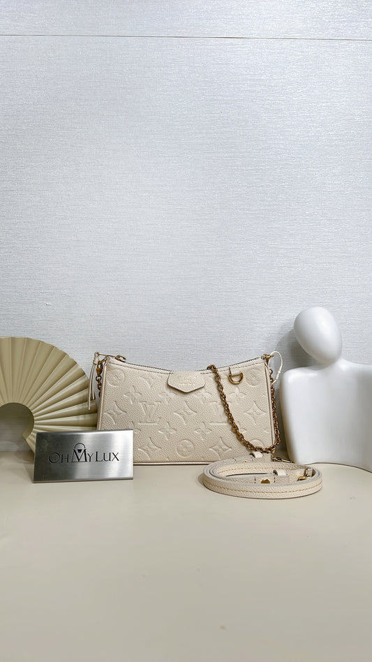LV Easy Pouch On Strap In Creme