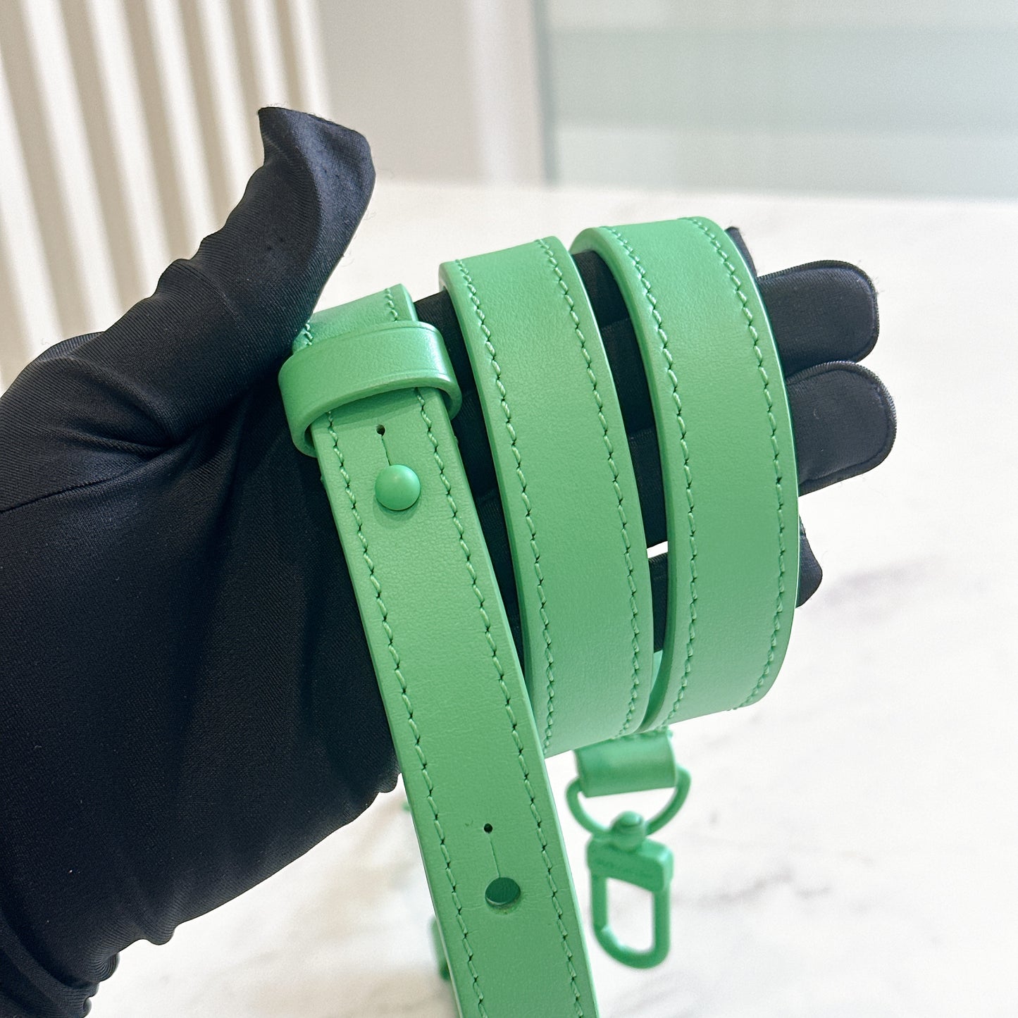 LV S-Lock Vertical Wearable Wallet in Green