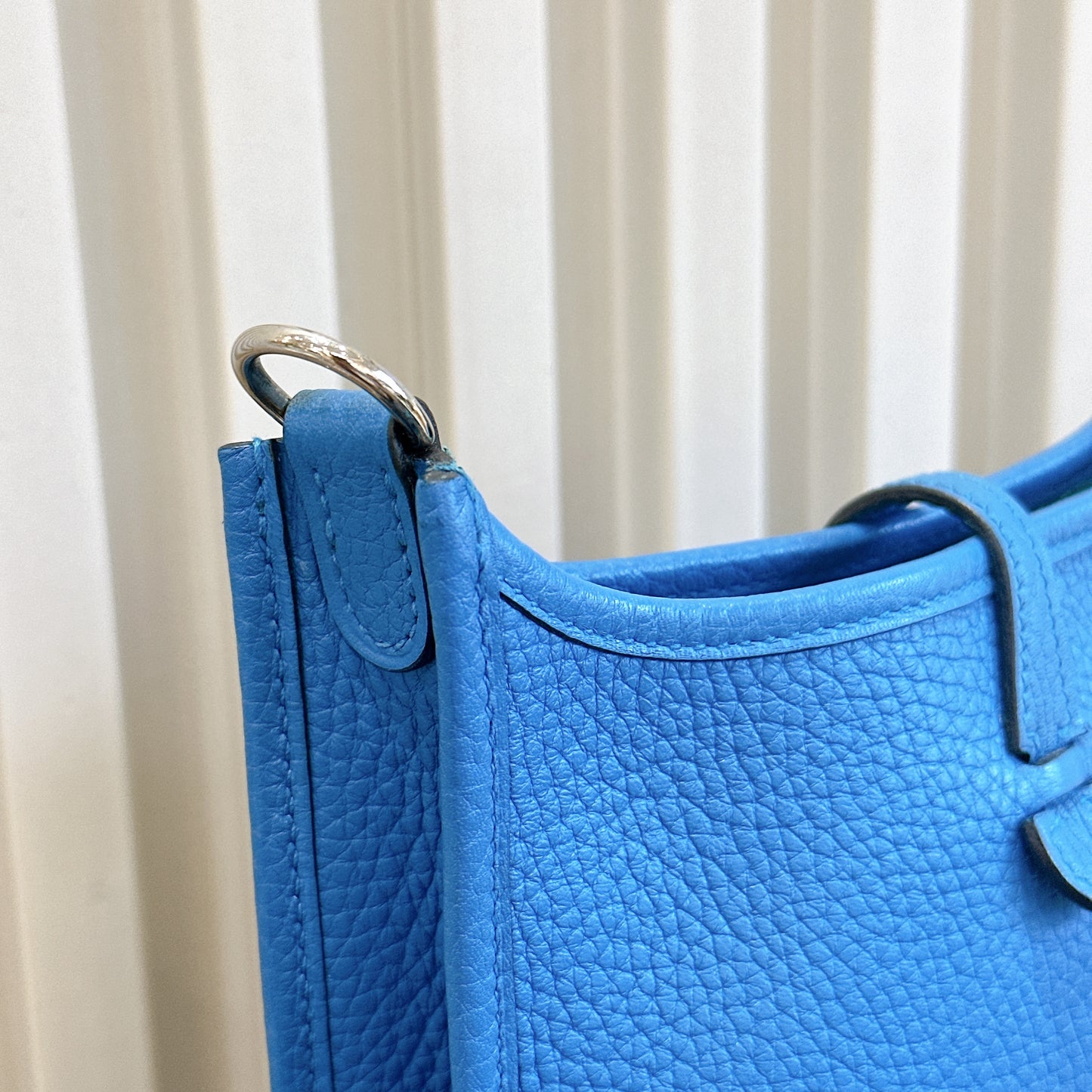 Hermes Mini Evelyne in Blue Zanzibar