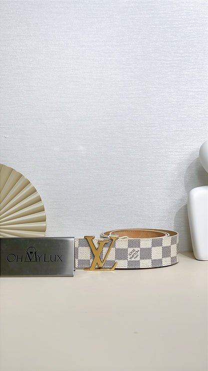LV Damier Azur Initiales Belt
