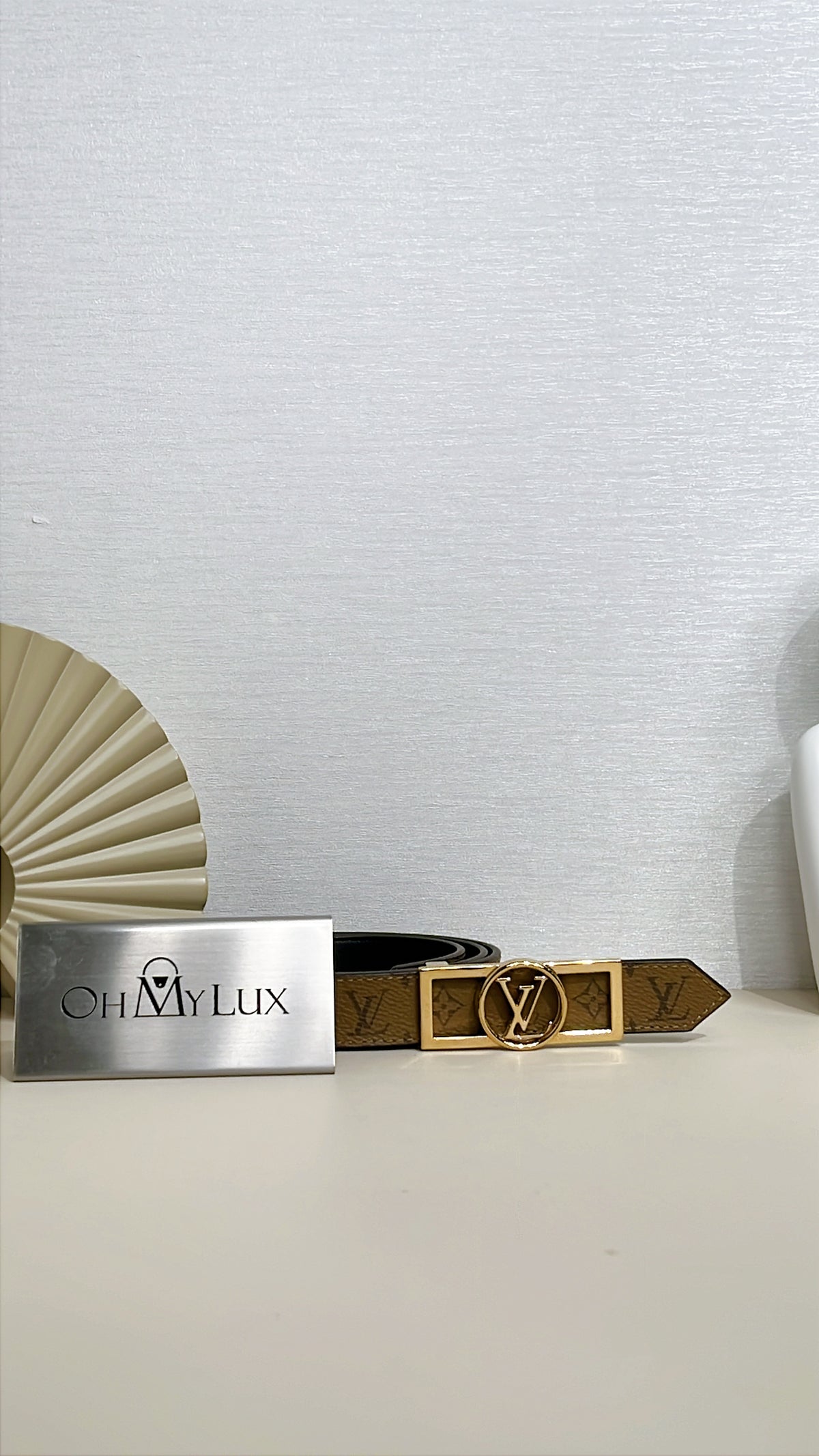 LV Monogram Reverse Dauphine Belt