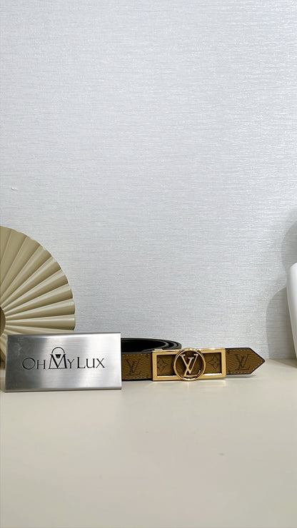 LV Monogram Reverse Dauphine Belt