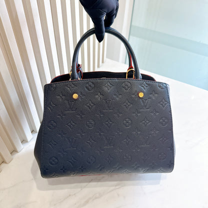 LV Montaigne MM in Marine Rouge
