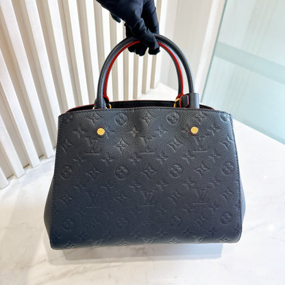 LV Montaigne MM in Marine Rouge