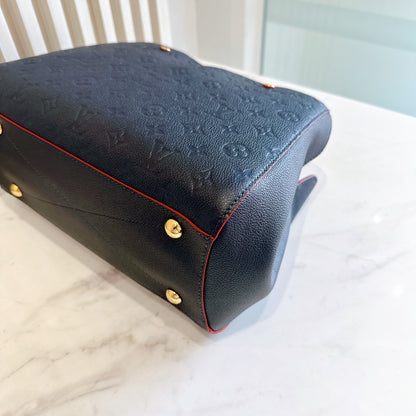 LV Montaigne MM in Marine Rouge