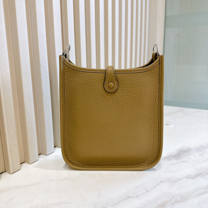 Hermes Mini Evelyne in Beige Marfa