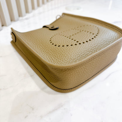 Hermes Mini Evelyne in Beige Marfa