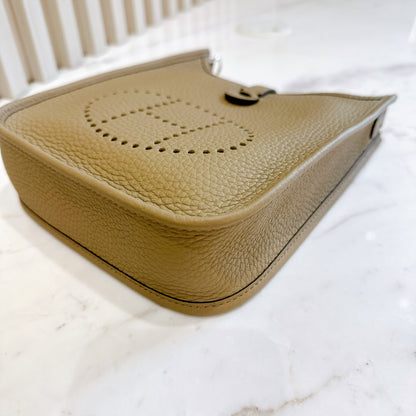 Hermes Mini Evelyne in Beige Marfa