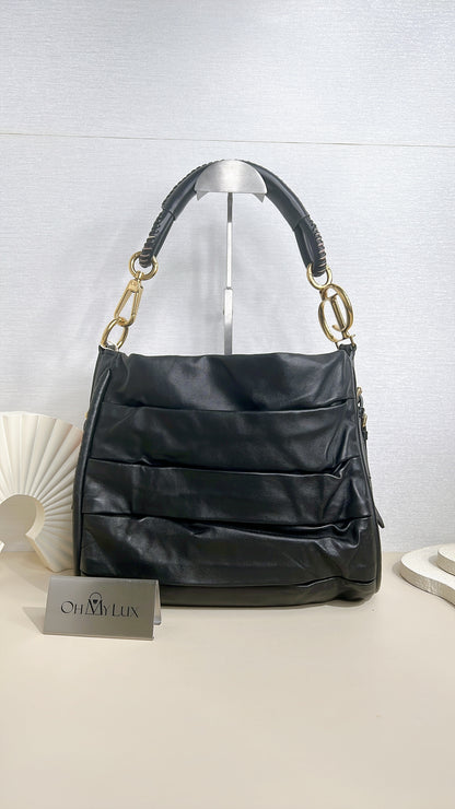 Dior Libertine Hobo in Black Lambskin