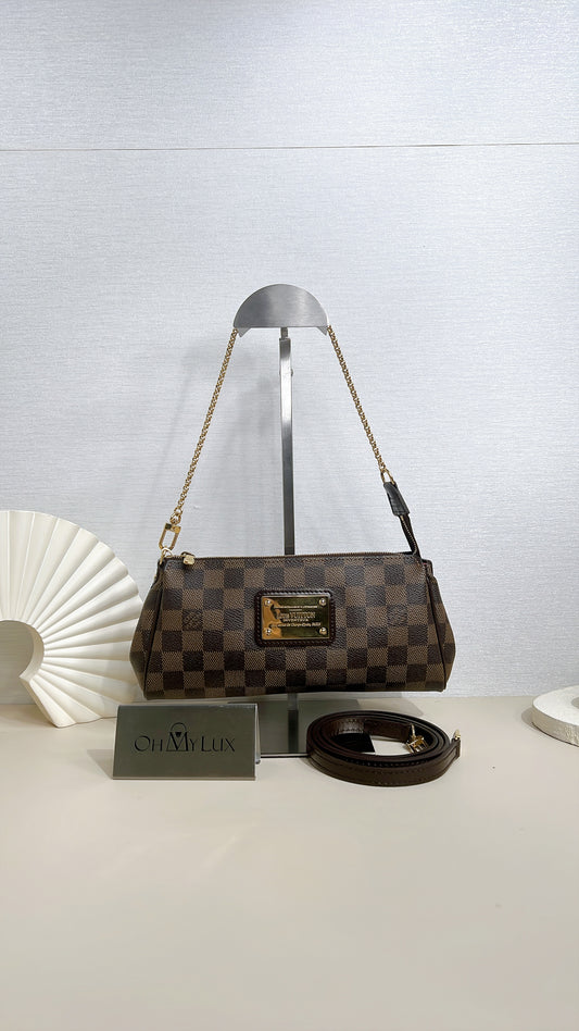 LV Damier Ebene Eva Clutch
