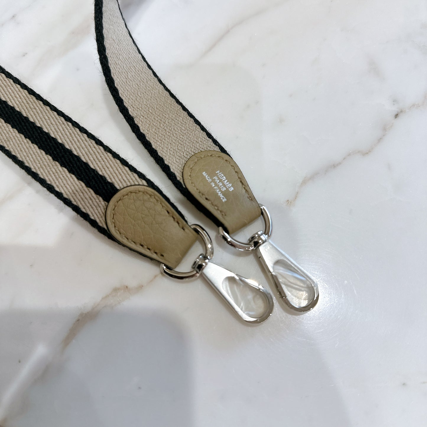 Hermes Mini Evelyne in Beige Marfa