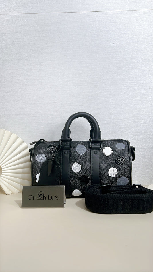 LV x Yayoi Kusama Keepall 25