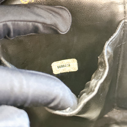 Chanel Vintage Vanity Case in Black Caviar