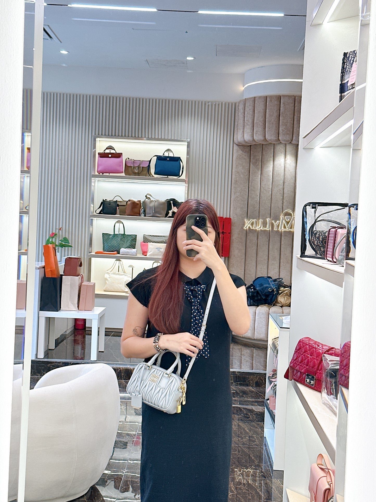 Miu Miu Baby Blue Matelasse Arcadir