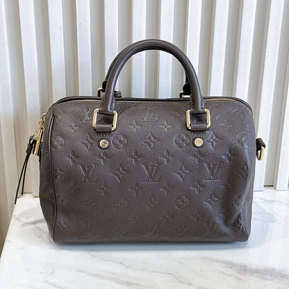 LV Speedy 25 Bandouliere in Brown Empreinte Leather