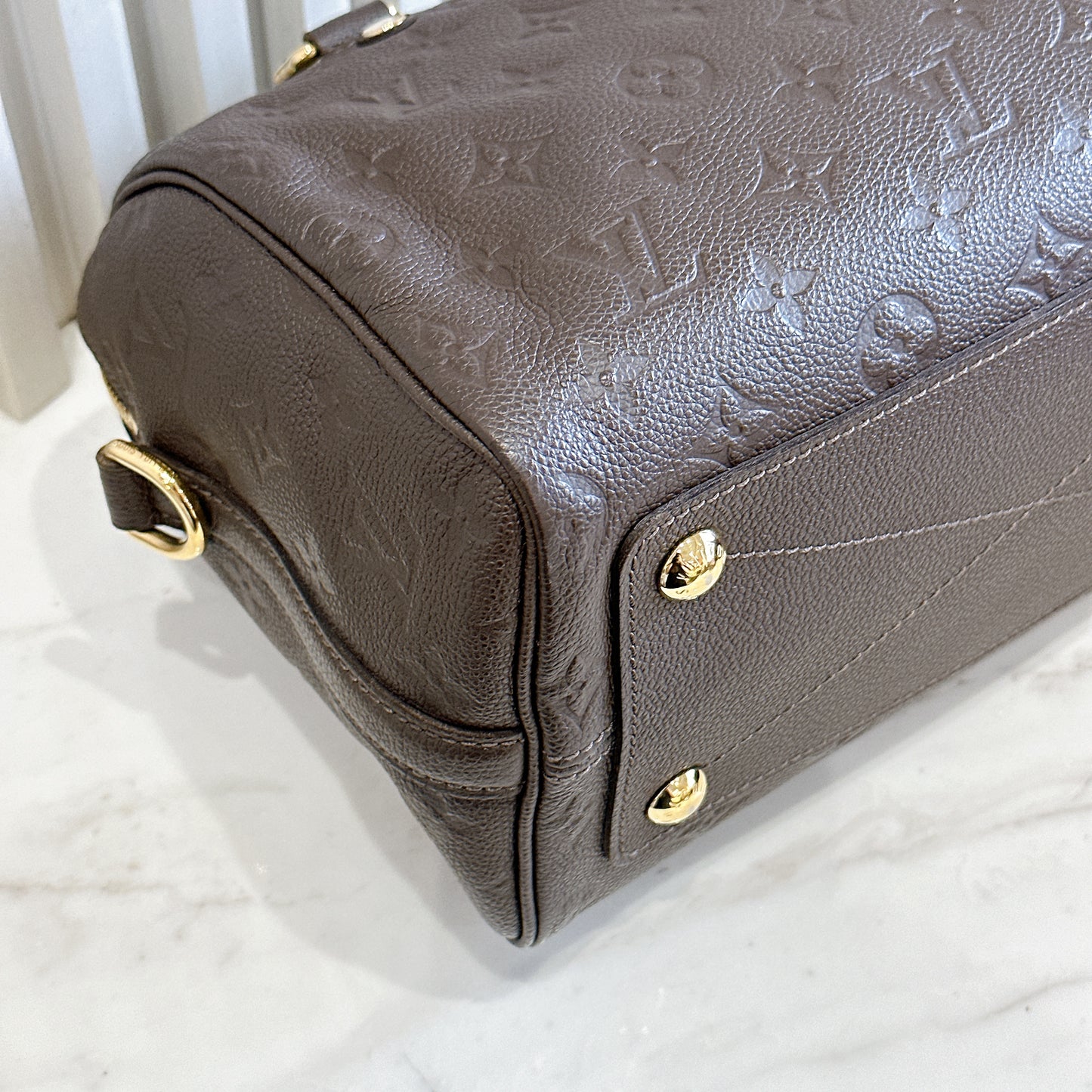 LV Speedy 25 Bandouliere in Brown Empreinte Leather
