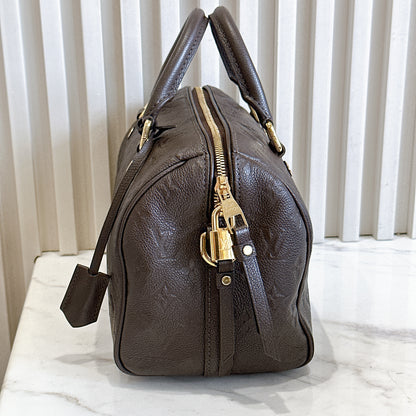 LV Speedy 25 Bandouliere in Brown Empreinte Leather