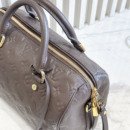 LV Speedy 25 Bandouliere in Brown Empreinte Leather