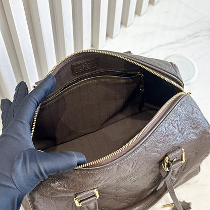 LV Speedy 25 Bandouliere in Brown Empreinte Leather