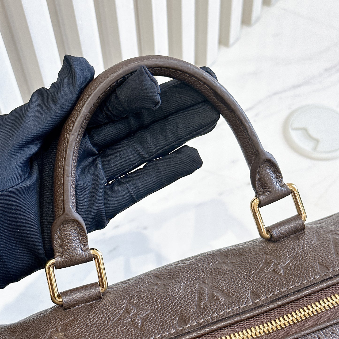 LV Speedy 25 Bandouliere in Brown Empreinte Leather
