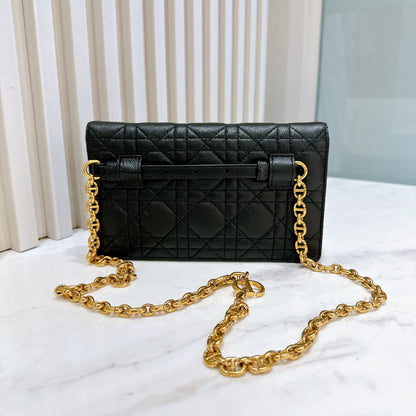 Dior Caro Belt Pouch with Chain