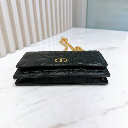 Dior Caro Belt Pouch with Chain