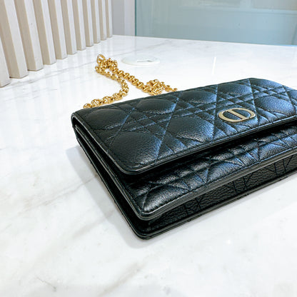 Dior Caro Belt Pouch with Chain