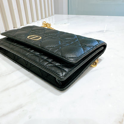 Dior Caro Belt Pouch with Chain