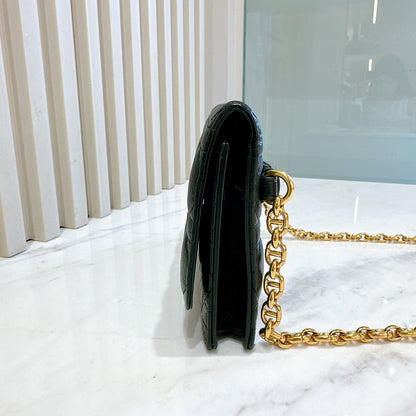 Dior Caro Belt Pouch with Chain