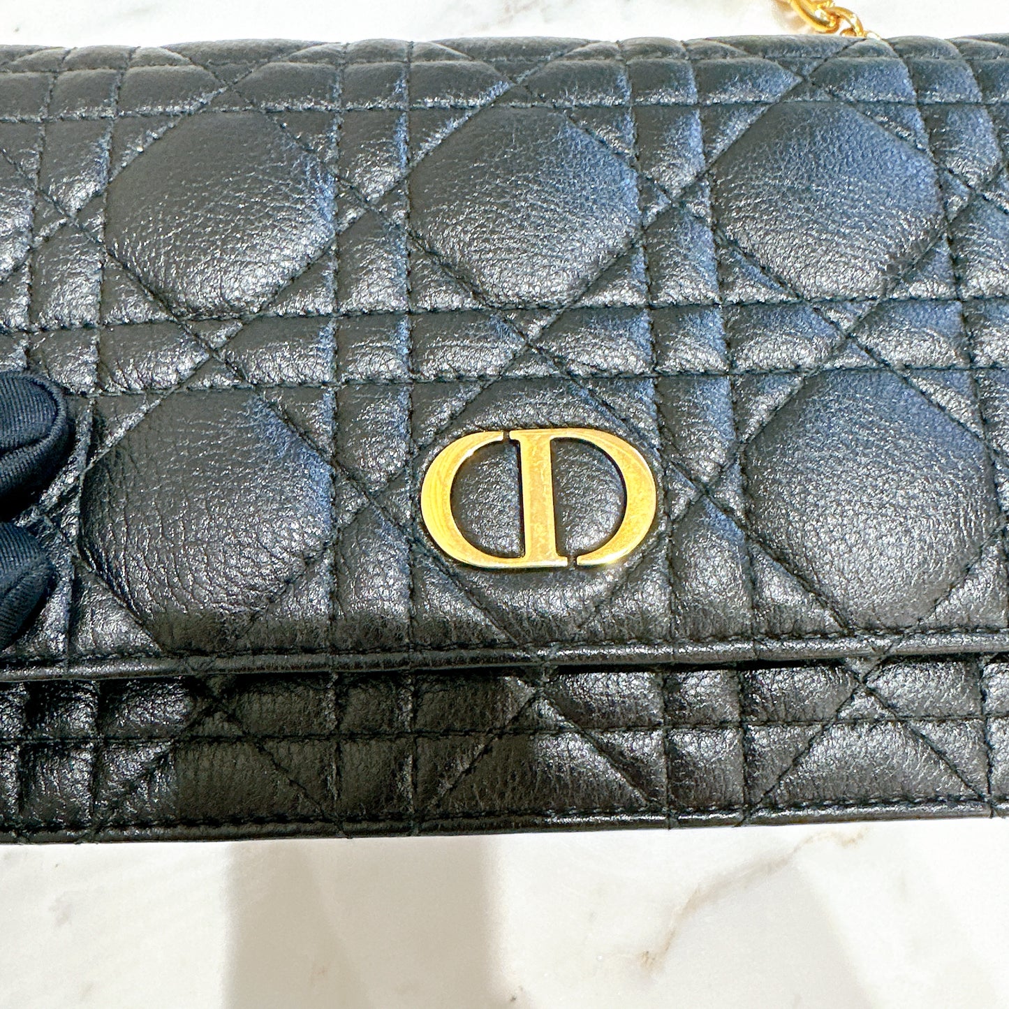 Dior Caro Belt Pouch with Chain