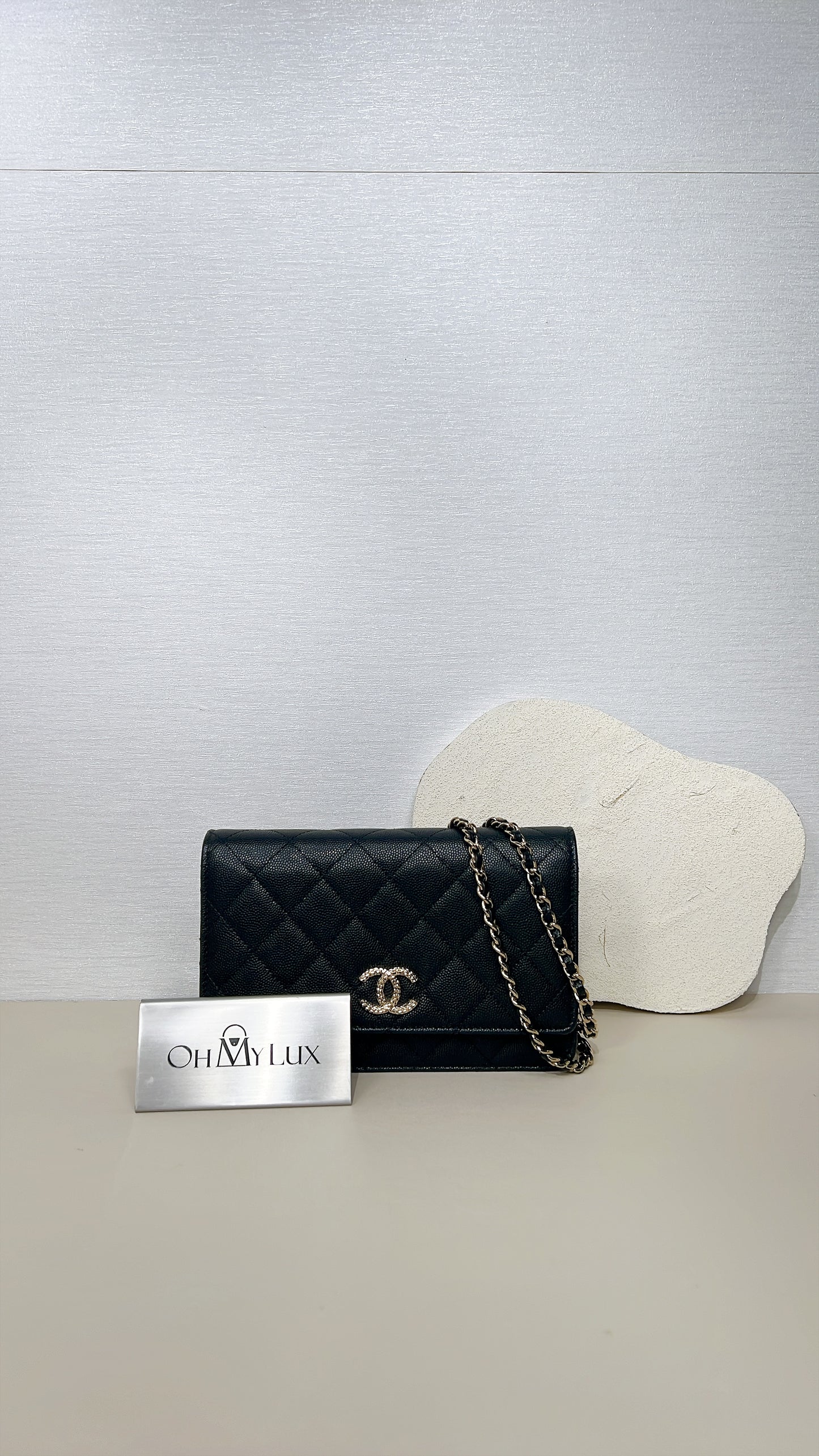 Chanel 24K Wallet On Chain in Black