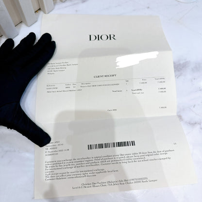 Dior Caro Belt Pouch with Chain