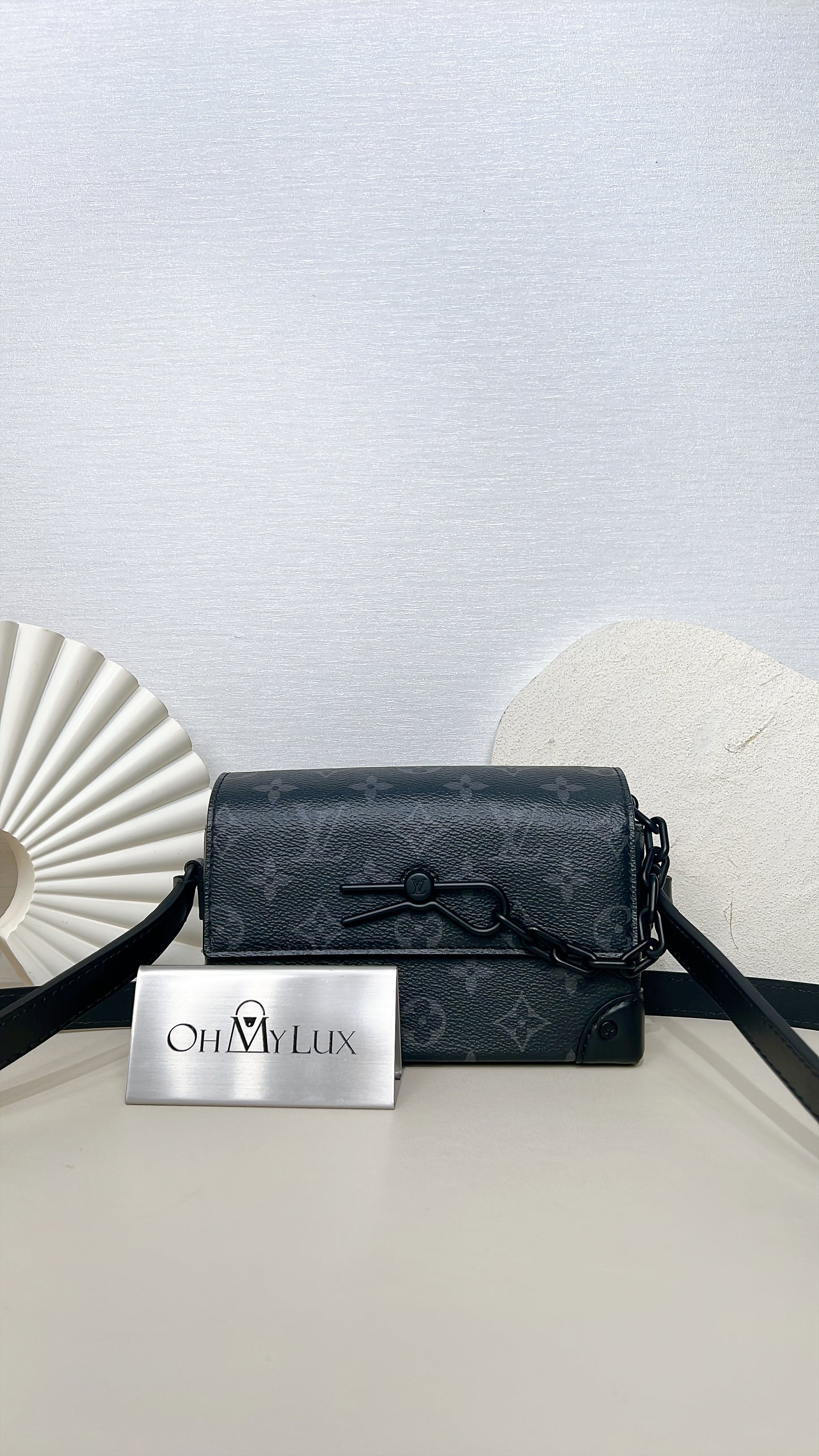 LV Steamer Wearable Wallet in Monogram Eclipse
