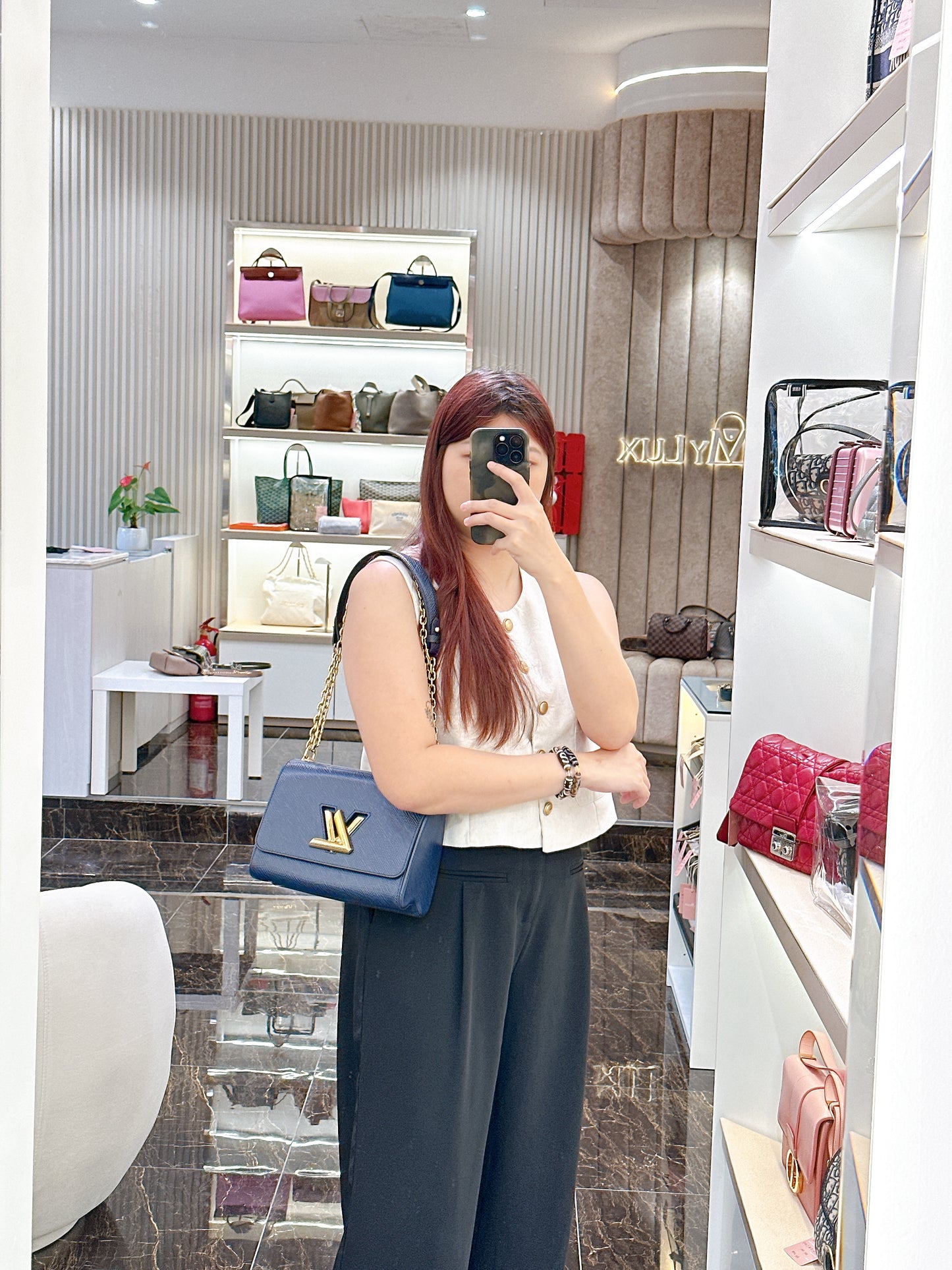 LV Twist MM in Blue