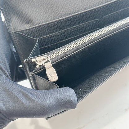 LV Epi Porte Tresor International Wallet Black