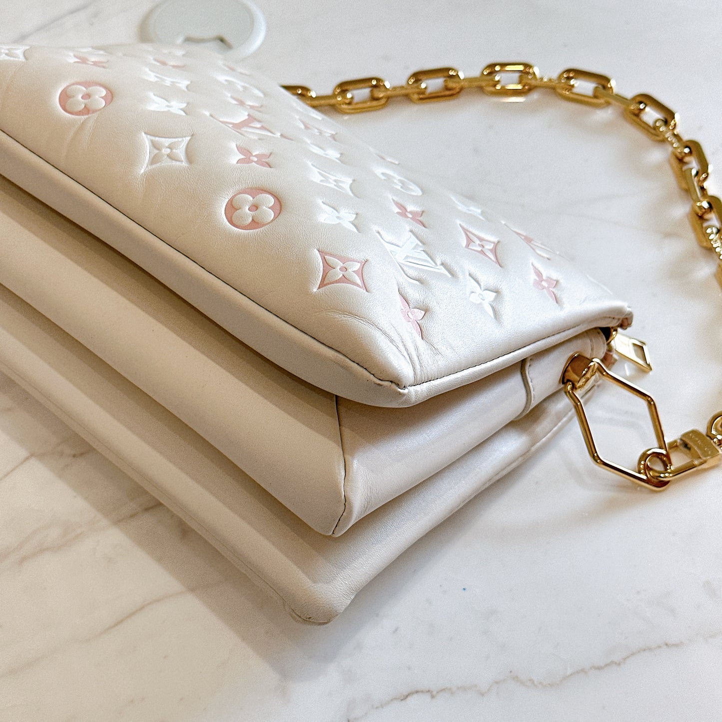 LV Coussin PM in Dream Cream