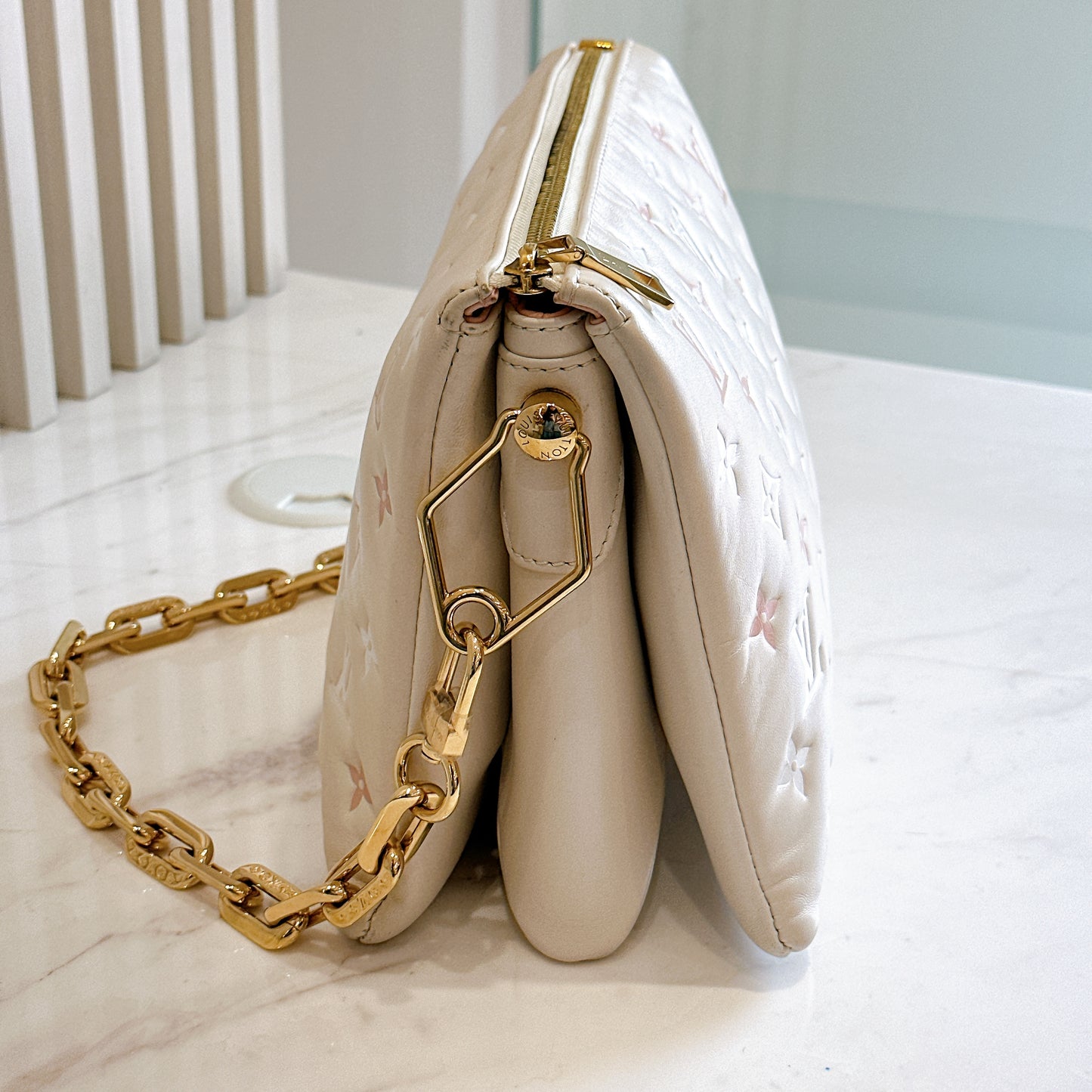 LV Coussin PM in Dream Cream