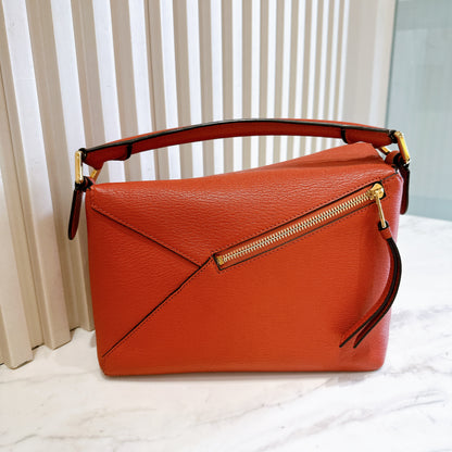 Loewe Small Puzzle in Orange Red