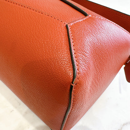 Loewe Small Puzzle in Orange Red