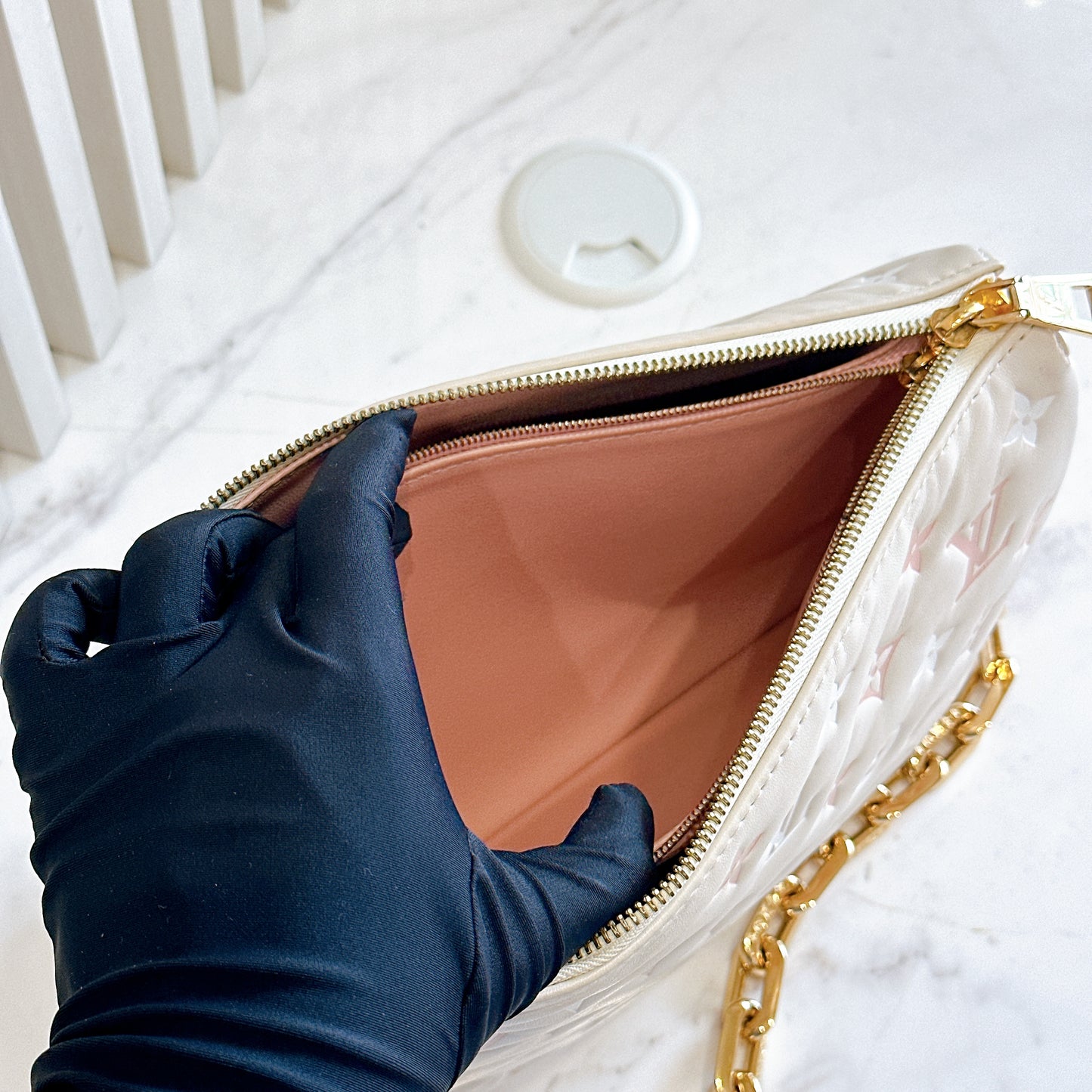 LV Coussin PM in Dream Cream