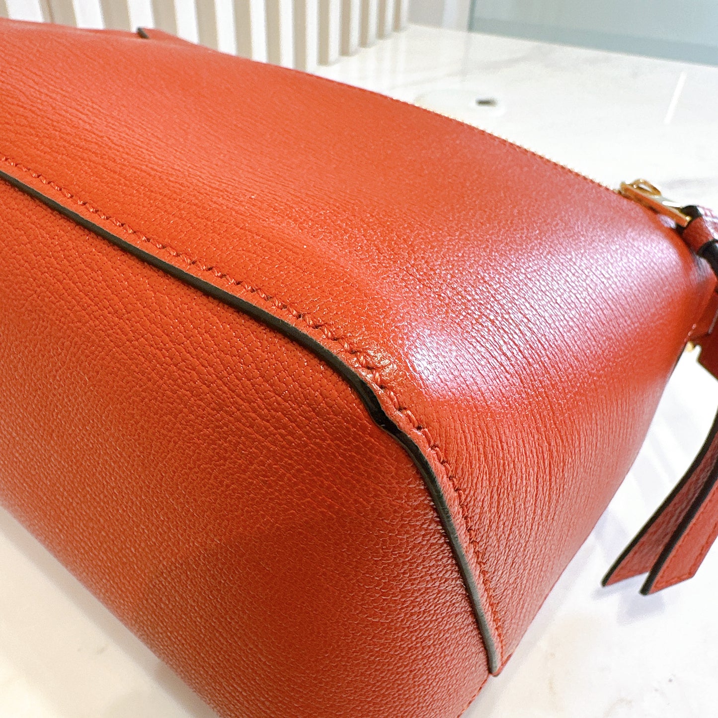 Loewe Small Puzzle in Orange Red