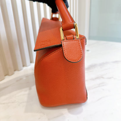 Loewe Small Puzzle in Orange Red