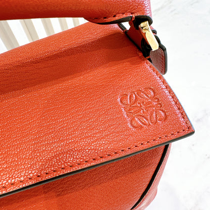 Loewe Small Puzzle in Orange Red